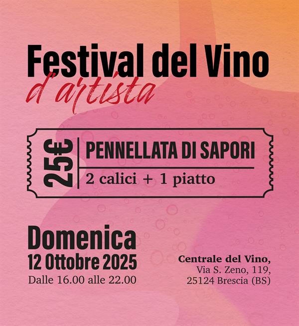 Ticket PENNELLATA DI SAPORI 2 Calici + 1 Piatto Domenica 12 Ottobre
