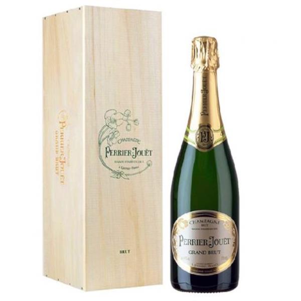 PERRIER-JOUET Champagne Grand Brut CASSA LEGNO Magnum lt.1,5