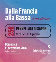 Ticket PENNELLATA DI SAPORI 2 Calici+1 Piatto Domenica 13 Settembre